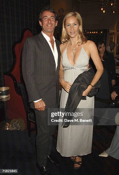 Tim Jeffries and Tania Bryer attend the Robert Mapplethorpe: 'Still Moving and Lady' exhibition after party at the Dorchester on September 7 in...