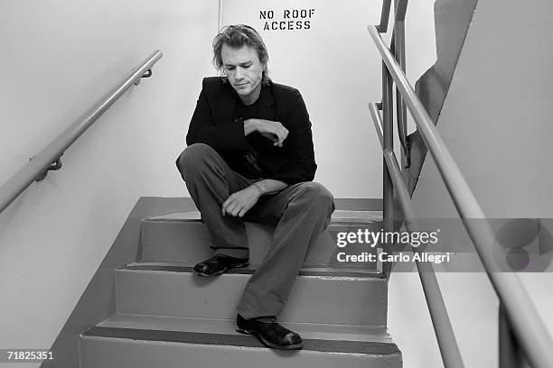 Actor Heath Ledger from the film "Candy" poses for portraits in the Chanel Celebrity Suite at the Four Season hotel during the Toronto International...