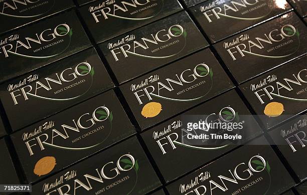 Marshall Field's famous Frango Mints are for sale on a shelf in the current Marshall Field's flagship State Street store September 8, 2006 in...