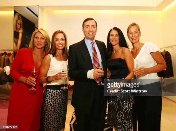 Authors Ann Haynes, Julia Collins, President and COO of Escada USA Lawrence C. DeParis, Claudia Gerbasi and Patricia Carrington attend the book...