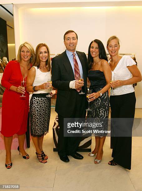 Authors Ann Haynes, Julia Collins, President and COO of Escada USA Lawrence C. DeParis, Claudia Gerbasi and Patricia Carrington attend the book...