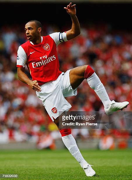 Thierry Henry of Arsenal in action during the Barclays Premiership match between Arsenal and Middlesbrough at The Emirates Stadium on September 9,...