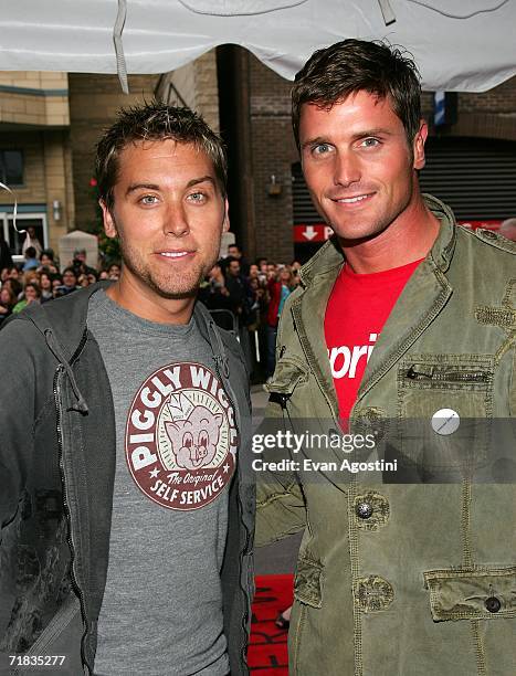 Singer Lance Bass and Riechen Lehmkuhl attend the Toronto International Film Festival premiere screening of "The Good Year" held at The Roy Thompson...