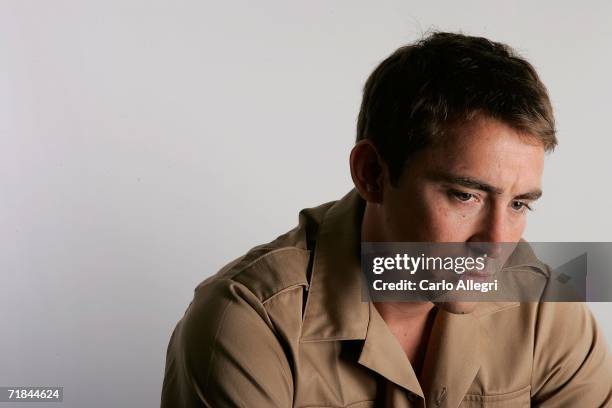 Lee Pace poses for portraits in the Chanel Celebrity Suite at the Four Season hotel during the Toronto International Film Festival on September 9,...