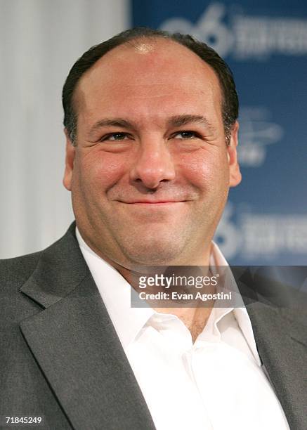 Actor James Gandolfini attend "All the King's Men" press conference during the Toronto International Film Festival held at the Sutton Place Hotel on...