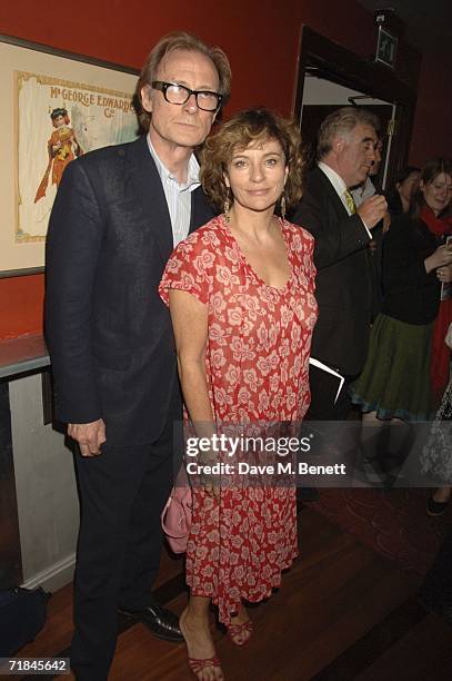 Bill Nighy and Diana Quick attend the Sir John Betjeman Gala after party, at the Prince of Wales Theatre on September 10 in London, England.