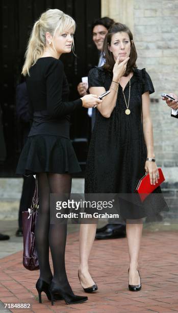 Eloise Anson , fashion model daughter of Lord Lichfield and Emma Elliott , Duchess of Cornwall's neice, at St Paul's Church in Knightsbridge for a...