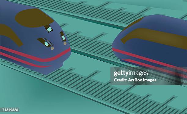 Moving Bullit Train Bullet Train Moving High Res Illustrations - Getty Images