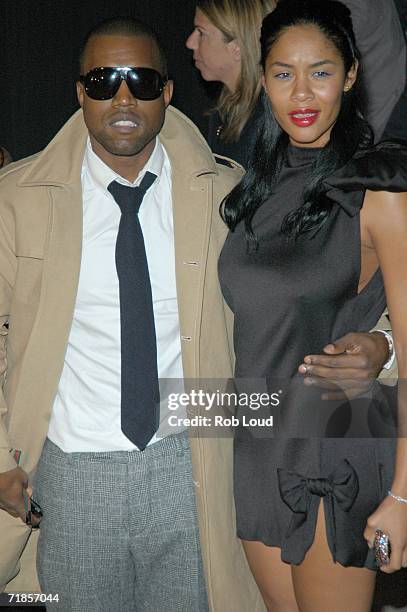 Kanye West and Alexis arrive for the Marc Jacobs Spring 2007 fashion show during Olympus Fashion Week at the N.Y. State Armory September 11, 2006 in...