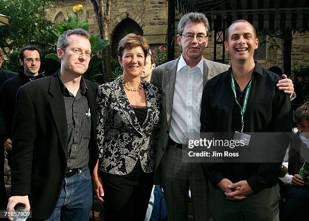 S Tom Powers, "The Killer Within" Executive Producer Andrea Meditch, TIFF co-director Piers Handling and Director Macky Alston attend the Discovery...