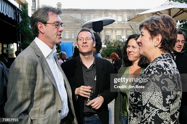 Co-director Piers Handling, TIFF's Tom Powers, "The Killer Within" Producer Sandra Itkoff and Executive Producer Andrea Meditch attend the Discovery...