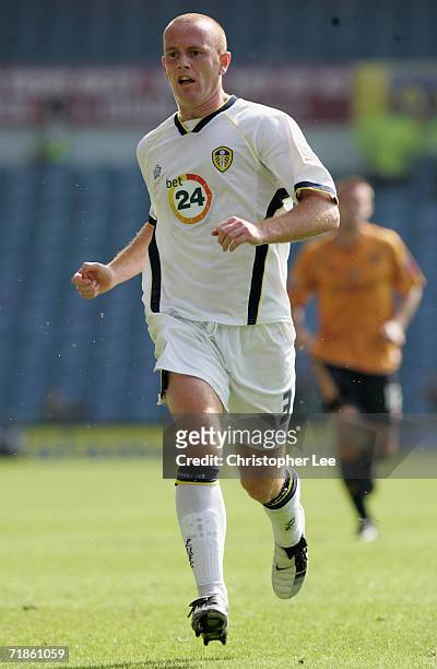 Stephen Crainey of Leeds United in action during the Coca-Cola Championship match between Leeds United and Wolverhampton Wanderers at Elland Road on...
