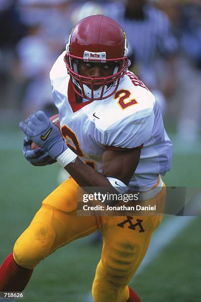 Jack Brewer of the Minnesota Golden Gophers moves with the ball during the game against the Purdue Boilermakers at the Ross-Ade Stadium in West...