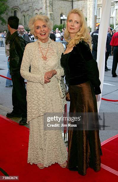 Gordon Pinsent's wife Charmion King and daughter Leah Pinsent arrive at the Toronto International Film Festival gala presenation of the film "Away...