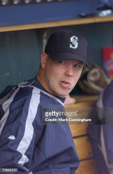 September 6: Jarrod Washburn of the Seattle Mariners during the game against the Detroit Tigers at Comerica Park in Detroit, Michigan on September 6,...