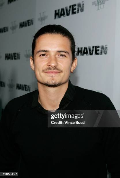 Actor Orlando Bloom arrives for the Los Angeles premiere of Yari Film Group's "Haven" at the ArcLight Cinemas on September 12, 2006 in Los Angeles,...