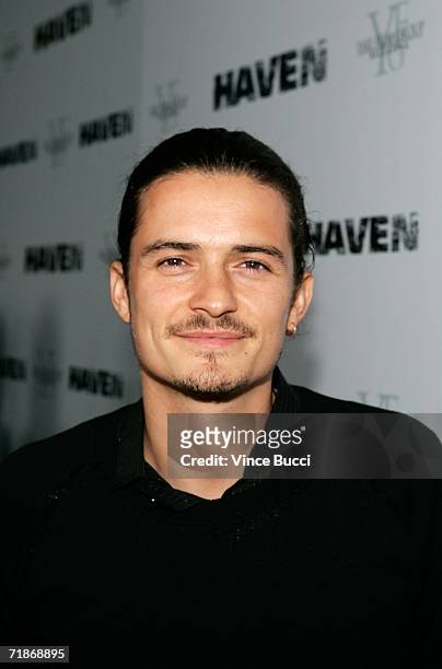 Actor Orlando Bloom arrives for the Los Angeles premiere of Yari Film Group's "Haven" at the ArcLight Cinemas on September 12, 2006 in Los Angeles,...