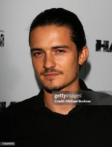 Actor Orlando Bloom arrives at the premiere of Yari Film Group's "Haven" at the ArcLight Theatre on September 12, 2006 in Los Angeles, California.