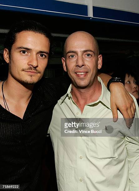 Actor Orlando Bloom and producers Bob Yari attend the after party for Yari Film Group's "Haven" at the Privilege Night Club on September 12, 2006 in...