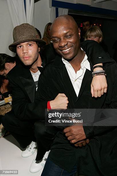 Director Frank E. Flowers and actor Robert Wisdom attend the after party for Yari Film Group's "Haven" at the Privilege Night Club on September 12,...