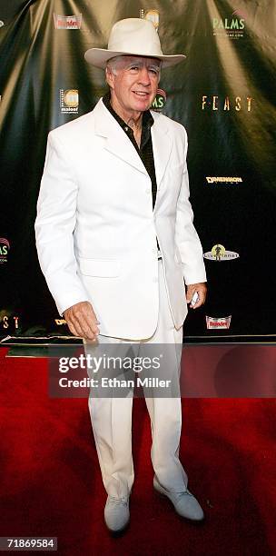 Actor Clu Gulager arrives at the premiere of the movie "Feast" at the Palms Casino Resort September 12, 2006 in Las Vegas, Nevada. The horror film,...