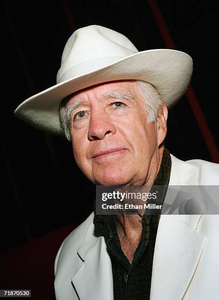 Actor Clu Gulager poses during the after party at the Little Buddha restaurant following the premiere of the movie "Feast" at the Palms Casino Resort...