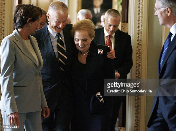 United States House of Representatives Minority Leader Nancy Pelosi , former Carter National Security Advisor Zbigniew Brzezinski, former Clinton...