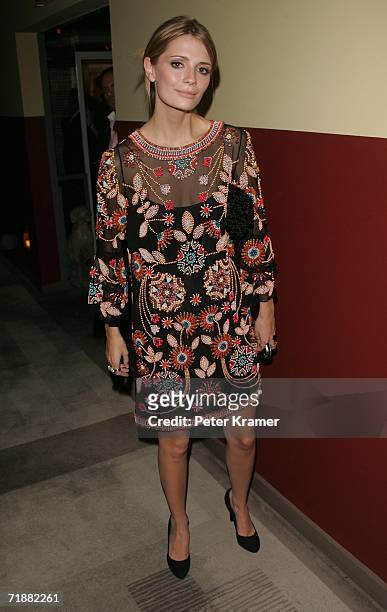 Actress Mischa Barton attends the after party for a special screening of "The Black Dahlia" hosted by The Cinema Society and Guerlain on September...