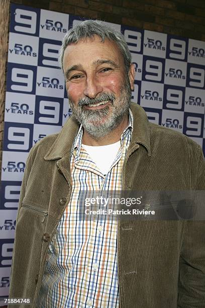 Personality Don Burke attends the Channel Nine lunch to celebrate Australian televions 50th birthday at the Peacock Gardens restaurant on September...