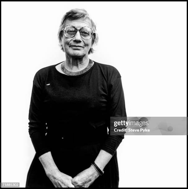 English writer, philosopher and academic Dame Mary Warnock, Oxfordshire, 1990.