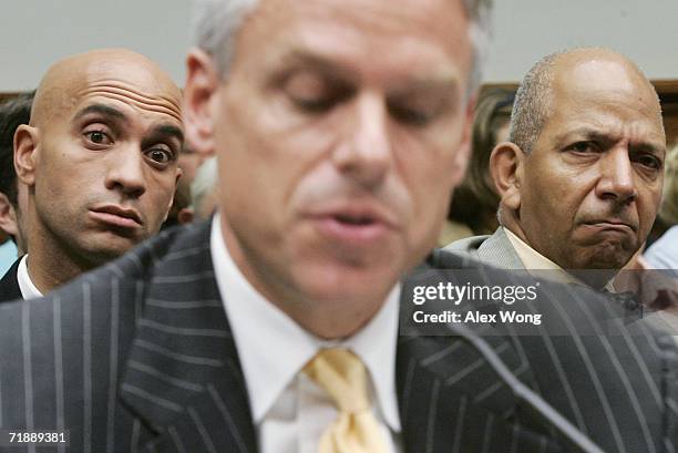 Governor Jon M. Huntsman Jr. Of Utah testifies as Washington, DC Mayor Tony Williams and Washington, DC Democratic Mayoral candidate Adrian M. Fenty...