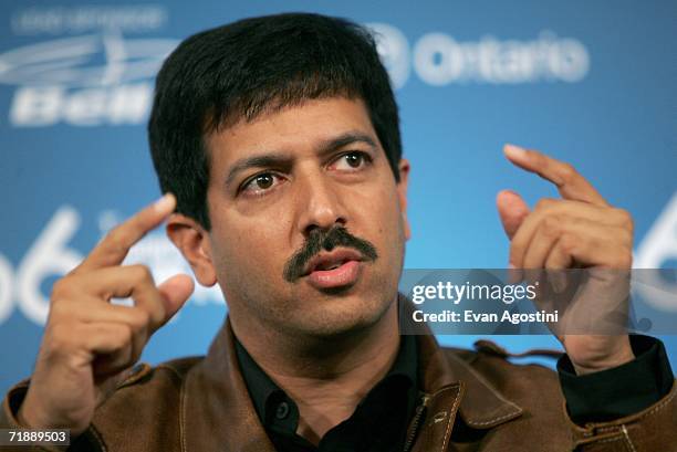 Writer/director Kabir Khan attends the "Kabul Express" press conference during the Toronto International Film Festival held at the Sutton Place Hotel...