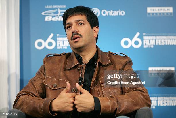 Writer/director Kabir Khan attends the "Kabul Express" press conference during the Toronto International Film Festival held at the Sutton Place Hotel...