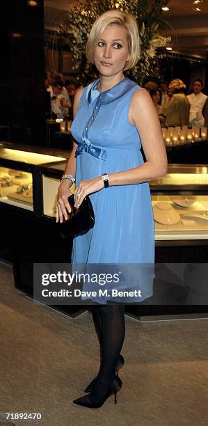 Alice Evans attends the Tiffany & Co party to celebrate the revamp of Mayfair flagship store, at Tiffany & Co Old Bond Street on September 14, 2006...