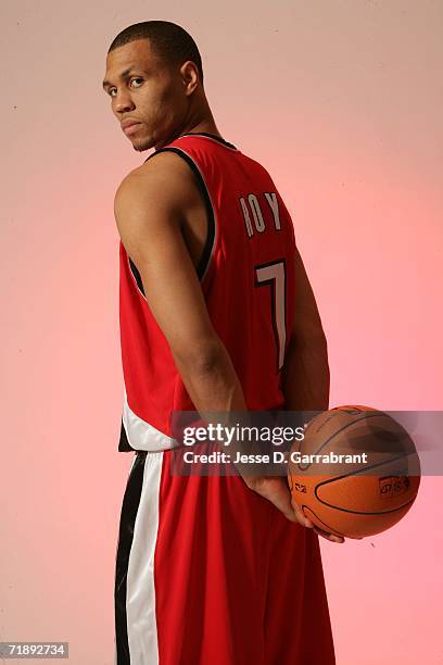 Brandon Roy of the Portland Trail Blazers poses for a portrait on September 14, 2006 at the IBM Palisades Executive Conference Center in Palisades,...