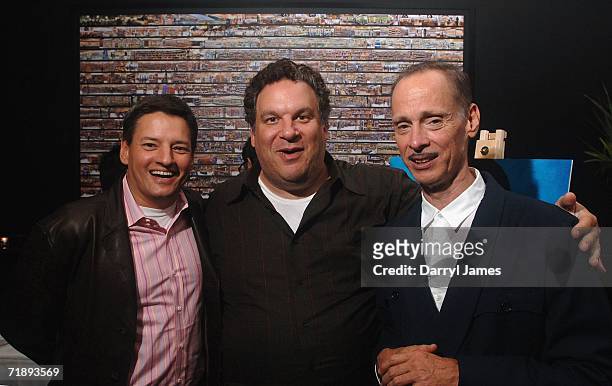 Chief content advisor for Netflix Ted Sarandos, director Jeff Garlin and filmmaker John Waters attend the afterparty for "This Filthy World" at Lobby...