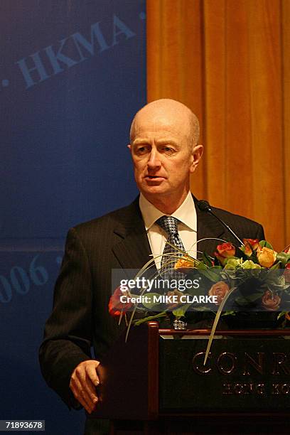 Glenn Stevens Governor Reserve Bank of Australia, speaks at a Hong Kong Monetary Authority luncheon in Hong Kong 15 September 2006. The luncheon...