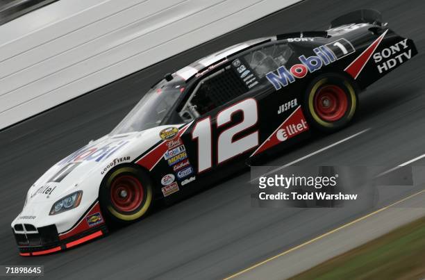Ryan Newman, driver of the Mobile 1/Alltel Dodge, drives during practice for the NASCAR Nextel Cup Series Sylvania 300 on September 15, 2006 at New...