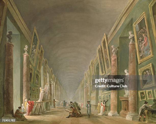 The Grand Gallery of the Louvre between 1801 and 1805