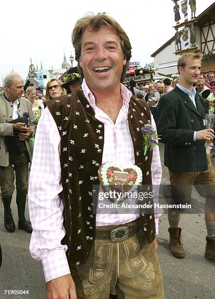 German Musican Patrick Lindner arrives at the Oktoberfest opening party on September 16, 2006 in Munich, Germany. The 173rd Oktoberfest, for years...