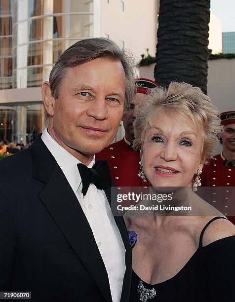 Actor Michael York and his wife Patricia McCallum attend the Orange County Performing Arts Center's celebration of its opening of the Renee and Henry...