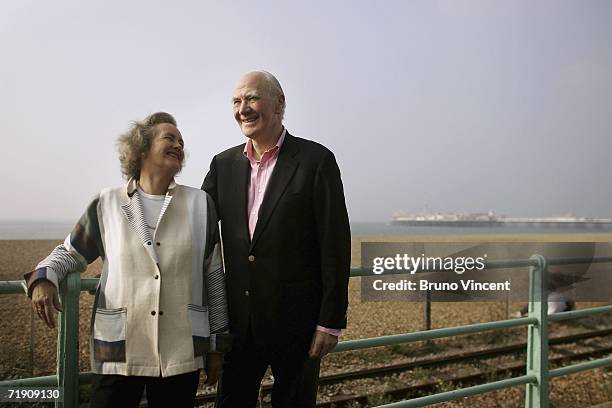 Leader of the Liberal Democrats, Sir Menzies Campbell, poses with his wife Lady Elspeth for a photograph on September 17, 2006 in Brighton, England....