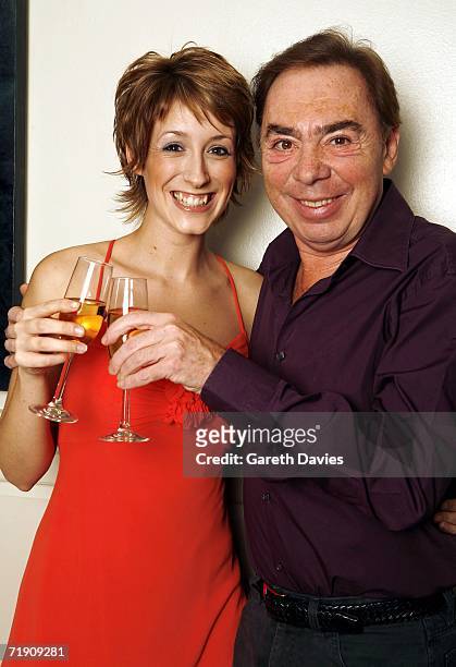 Andrew Lloyd Webber poses with Connie Fisher, winner of "How Do you solve a problem like Maria" on September 13, 2006 in London, England. The BBC's...