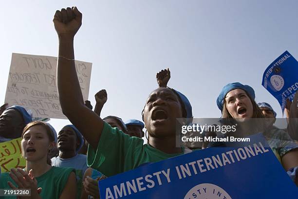Thousands of people rally in Central Park to call for the immediate deployment of U.N. Peacekeepers to protect the innocent victims in Darfur, Sudan...