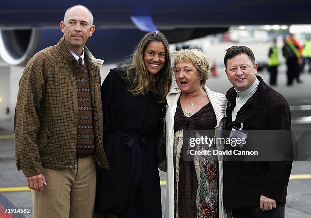 Europen team captain Ian Woosnam and his wife Glendryth Woosnam welcome USA team captain Tom Lehman and his wife Melissa prior to the 2006 Ryder Cup...