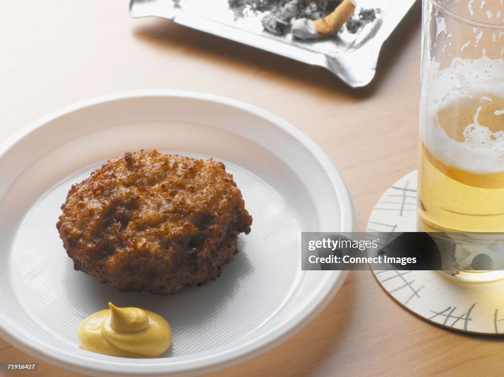 Rissole and a lager