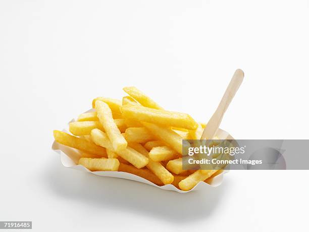 chips - french fries isolated stock pictures, royalty-free photos & images