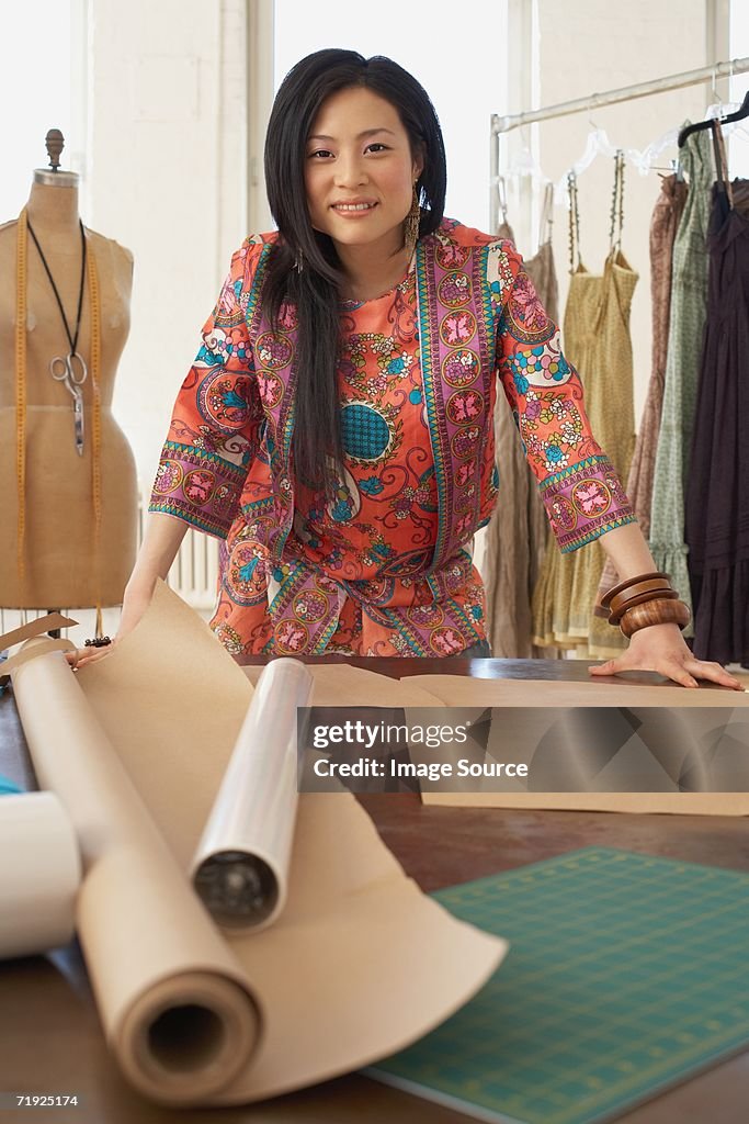 Retrato de um designer de moda