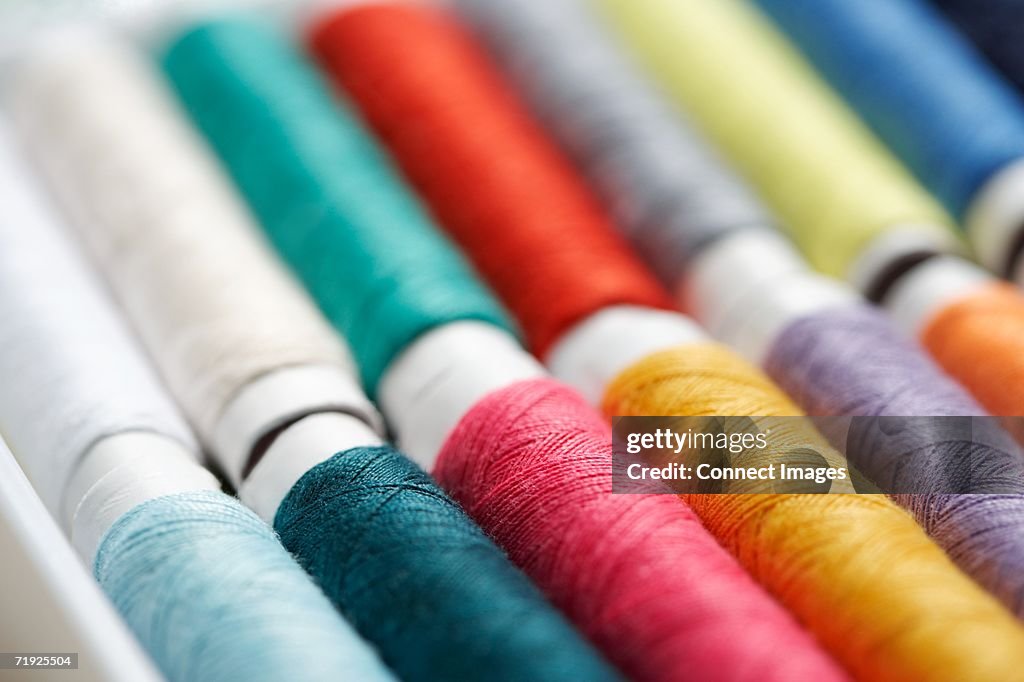 Close up of cotton rolls
