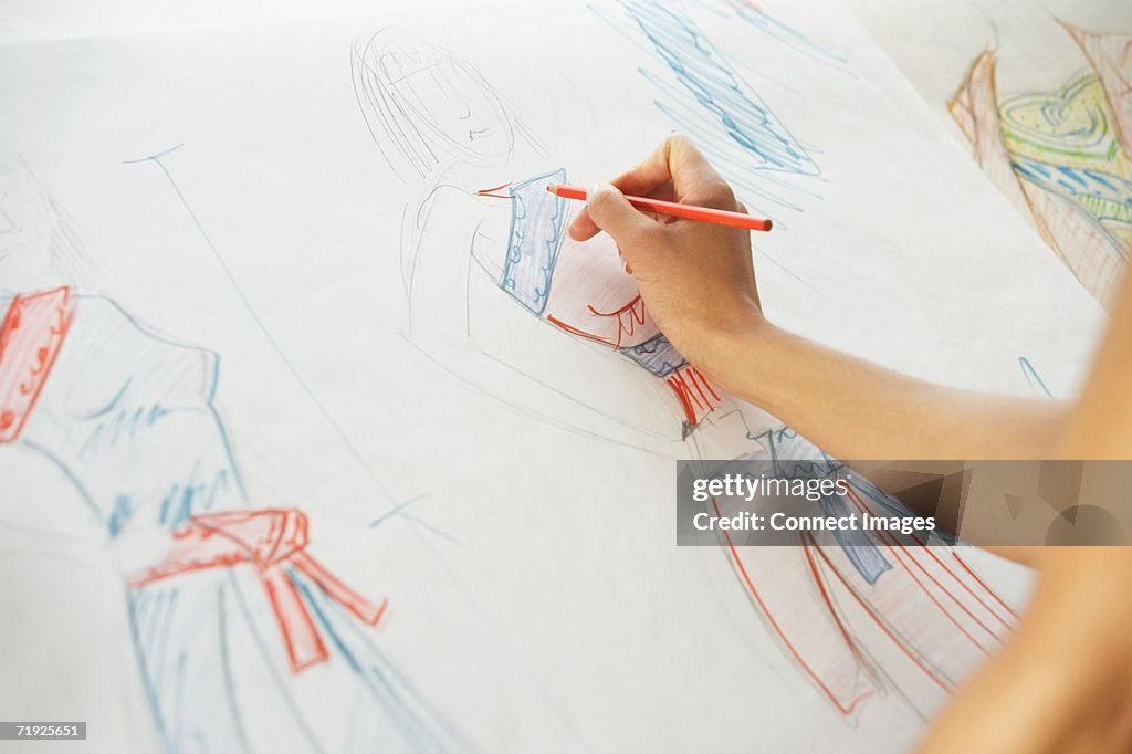 Drawing fashion designs